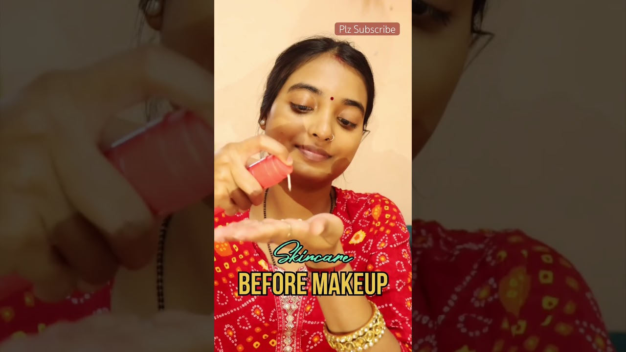 Skincare Steps Before Makeup | Must-Do Routine #ytshorts #skincakehack #dryskin #flawlessmakeup