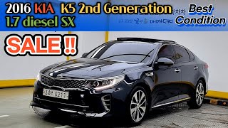 💥Продажа!! 2016 Kia K5 2 Gen 1.7 SX PRESTIG / P.SUN
