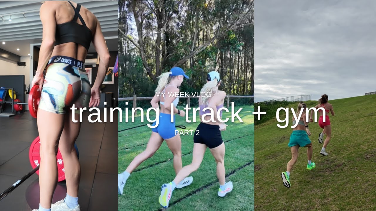 my week vlog (Part 2) I training / track + gym - YouTube