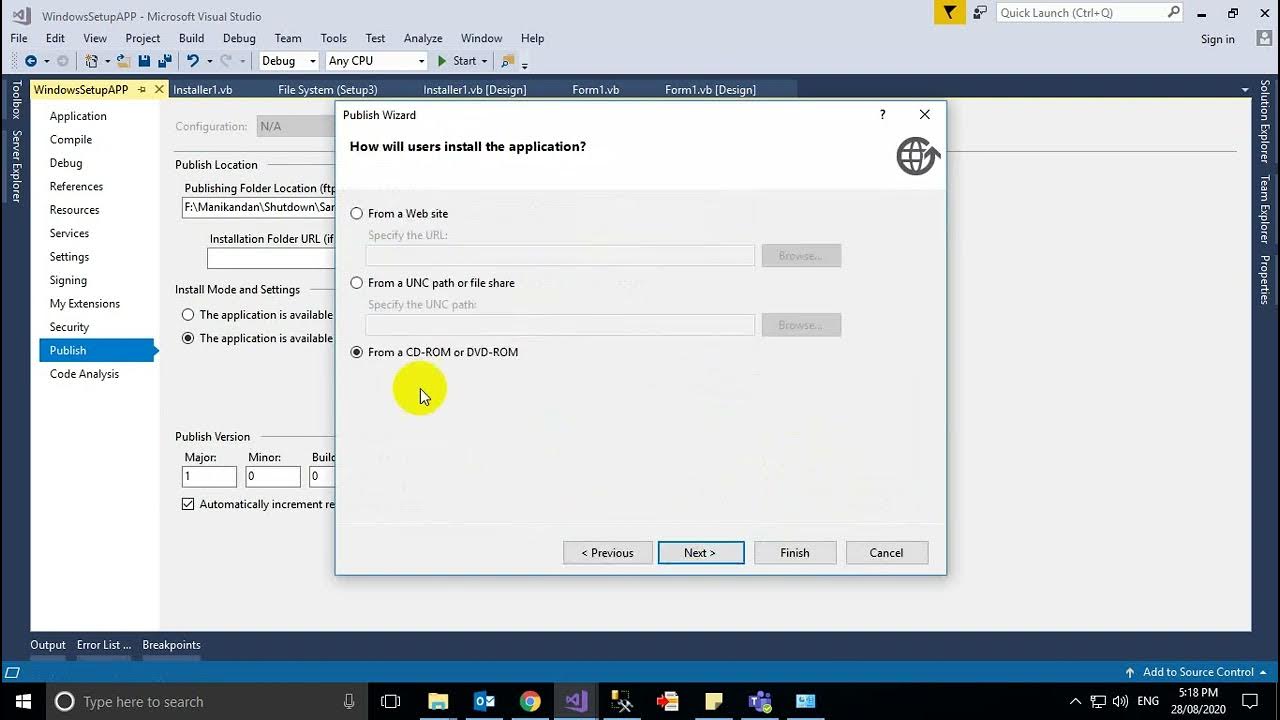 Publish windows application or clickonce youtube