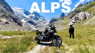 Путешествие на мотоцикле в Альпы, Honda NC750X, Швейцария на мотоцикле, сезон 2022, документальный фильм