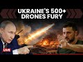 3 Days After Russia's Drone Strike, Ukraine Launches Counter Attack With 500+ Drones | LIVE