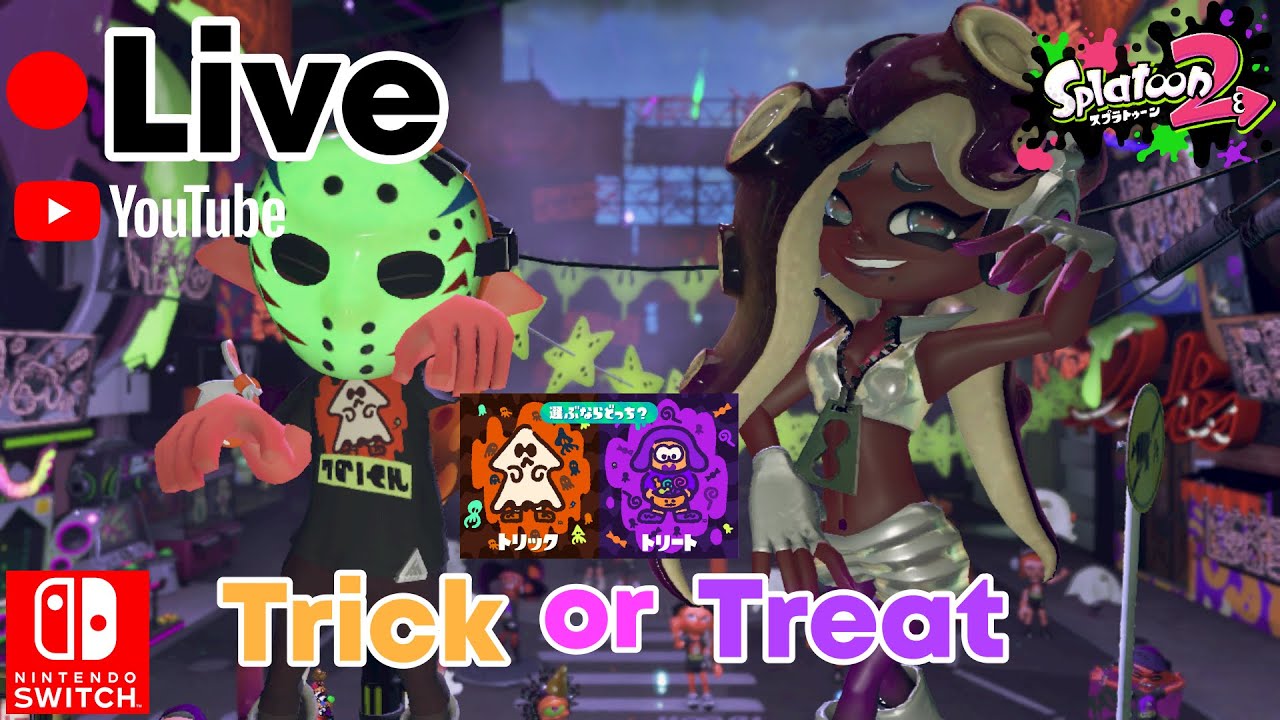[Live Stream🔴] Nintendo Splatoon 2 Splatfest Trick VS Treat Halloween ...