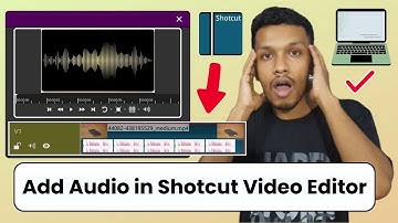How to add audio in shotcut free video editor | add music and sound shotcut