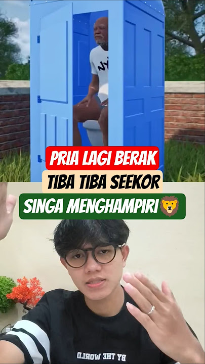 Pria ini selamat saat berhadapan dengan singa😱 #singa #lion #funny #animals #wildlife #shorts