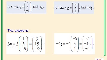 Higher Mathematics Vectors Video 1  - Revision of Nat 5