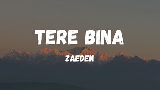 TERE BINA - ZAEDEN (Lyrics)