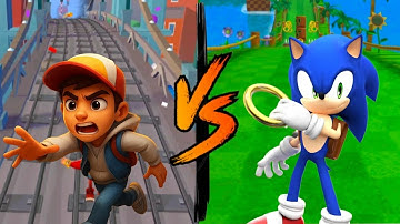 Subway surfer 🆚 Sonic Dash #subwaysurfers #sonic #gaming #games #sonicthehedgehog #mobilegaming 