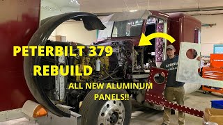 Rebuilding a Peterbilt Flattop 'RESKIN OF THE CAB' Part 2