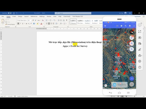 Mở file dgn (Microstation) trên điện thoại | vTools For Survey