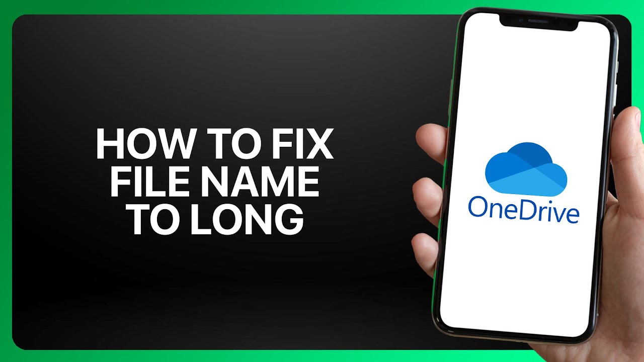 How To Fix βFile Name Too Longβ In OneDrive App ! Tutorial - YouTube