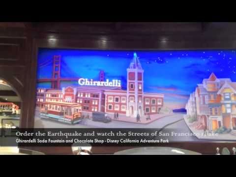 Video: Ghirardelli Soda Fountain e Disney Studio Store