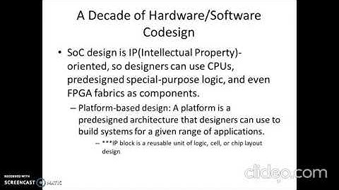 Hardware and software Partitioning