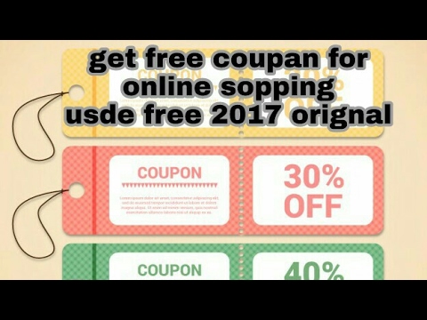 Get free coupons for online shopping