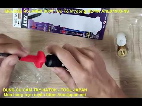 Video Tô vít đóng Anex từ M2-M4 No.1903-NS và Búa đóng đầu... - youtube