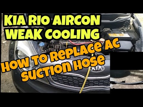 KIA RIO/HOW TO REPLACE AIRCON SUCTION HOSE