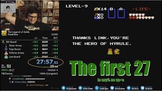 (27:57) The Legend of Zelda any% no up+a speedrun (former world record)