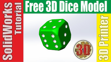 ✔ Dice | Solidworks Tutorial | 3D Printer