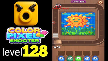 Color Pixel Shooter level 128 hard Walkthrough Solution