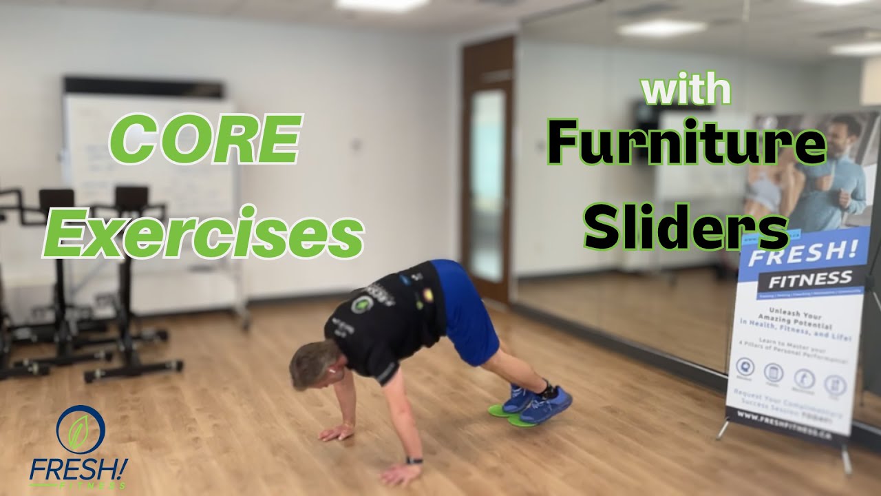 Dynamic Core Exercises with Furniture Sliders 