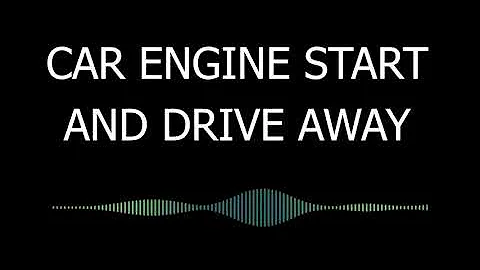 Car start & drive away sound effect | sfx /bgm | for videos/films #copyrightfree #creativecommons