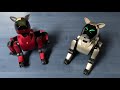 Two successful repaired Sony AIBO ERS-210 tested with Abbot &amp; Costello