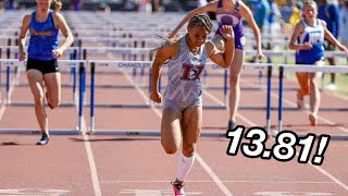 Kori Martino Drops Top Freshman 100mH Mark!