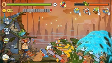 Swamp Attack - Hard Mode. Episode 4. Level 23 Gameplay Android walkthrough