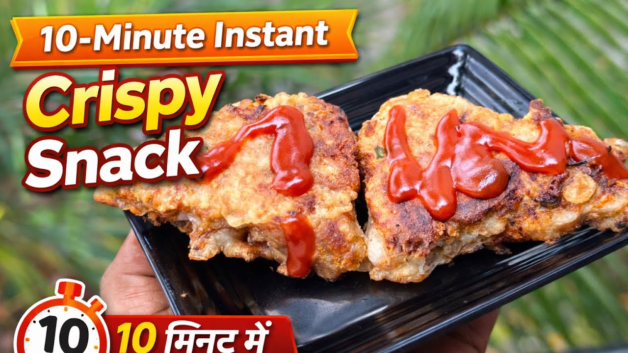 Хрустящая закуска быстрого приготовления за 10 минут | Простой рецепт из пшеничной муки и маиды |...