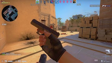 Csgo 1 v 3 4 kills glock-18 Mirage