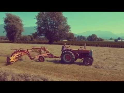 Making Hay on Canada's West Coast With Vintage Antique Tractors || Aerial Views With Drone