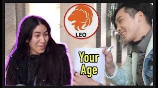 Mentalist Guessing Strangers Age with Zodiac Signs in New York City