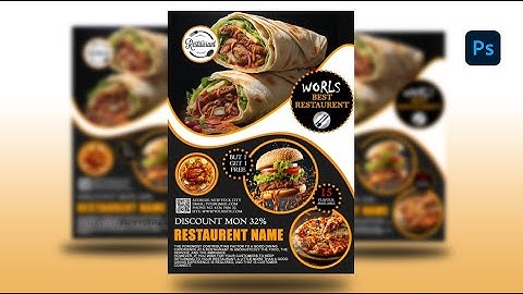 Design Fast Food Poster in Photoshop | Project Advertisement in Adobe Photoshop Tutorial.
