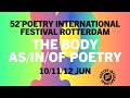 Official aftermovie 52nd poetry international festival 2022