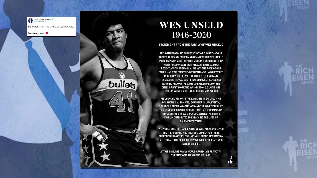 NBA Wizards 41 Wes Unseld Blue Bullets Throwback Men Jersey