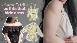 7 Outfits to Hide Arms (Summer to Fall)