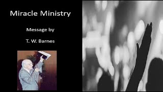 T. W. Barnes preaching another powerful message.