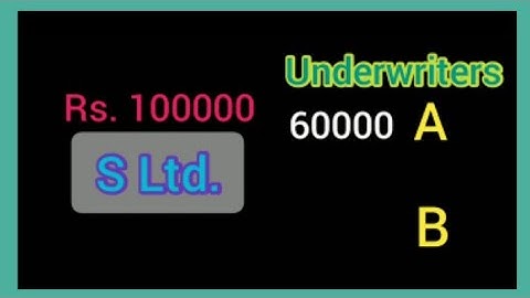 Meaning of Underwriting of Shares and Debentures | Short and Simple Video with example