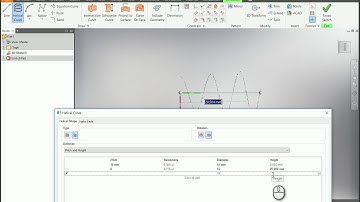 Inventor 2019 Variable Helical curve