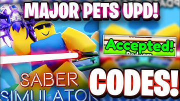 💎All LATEST MAJOR PETS UPDATE CODES FOR SABER SIMULATOR! ROBLOX SABER SIMULATOR CODES