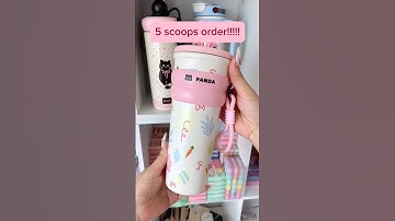 Part 1,let’s pack 5 scoops order for Catreese 🎁#mystery#packingorders#gift#cute#asmr#birthday