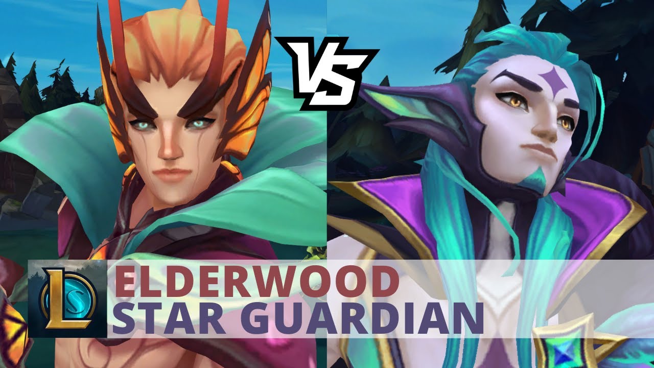 Elderwood Rakan Vs Star Guardian Rakan - League Of Legends