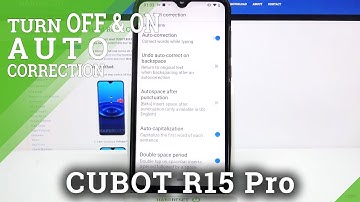 Activate Auto-Correction – CUBOT R15 Pro and Text Correction Options