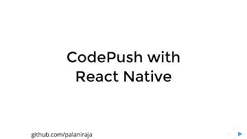 CodePush with React Native(Android)