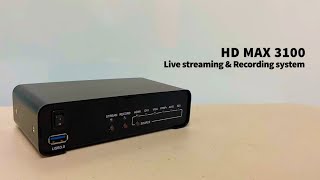 SINEW | HD MAX 3100, Live streaming& recording system