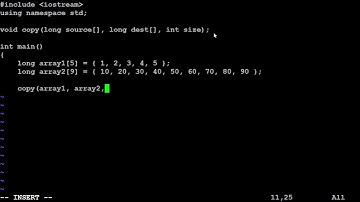 Passing arrays as parameters in C++