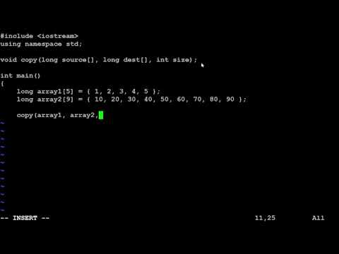 Passing arrays as