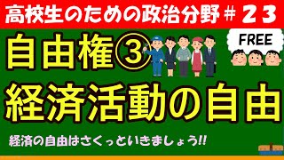 【高校生のための政治・経済】経済活動の自由#23