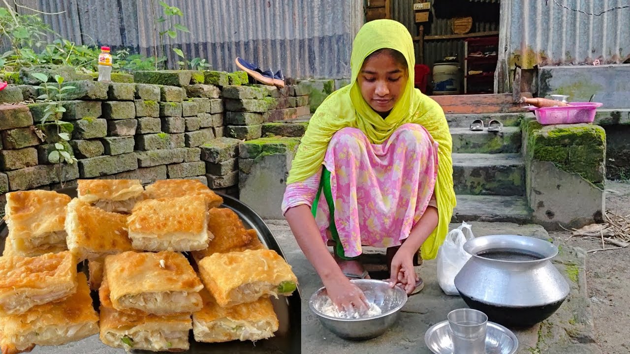 ঘরে বসেই হোটেলের মত মুগলাই পরটা বানালাম 1 কাপ ময়দা ও 1 টি ডিম দিয়ে।Moglai Porota।Villfood by Ritu