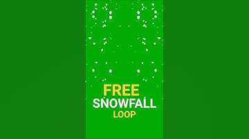 Green Screen Snowfall Loop | Free Winter Overlay for Streamers & Editors ❄️ Relaxing HD
